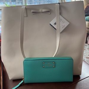 Kate Spade Bleach Bone Leather Tote